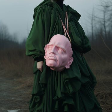 Ethereal Enigma in Emerald and Pink Ethereal Enigma in Emerald and Pink